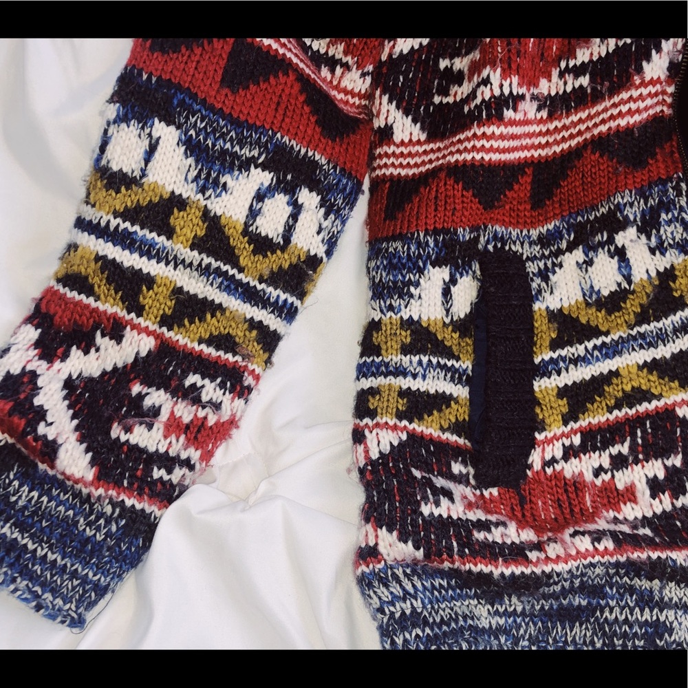 Multi Color Sweater Jacket - Picture 2 of 2